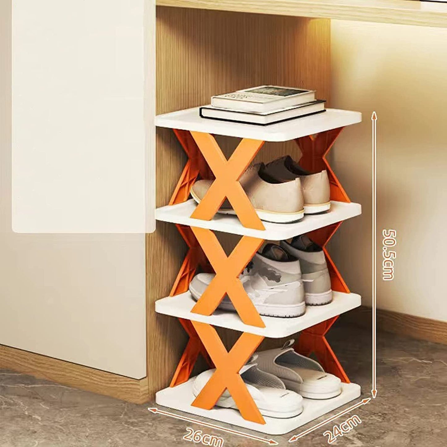 Foldable Shoe Rack Multicolor - Space Saving Organizer